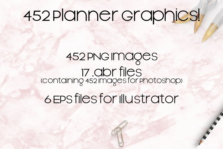 452 PNG Sticker Base Items for Planners, Journals, Diaries example image 1