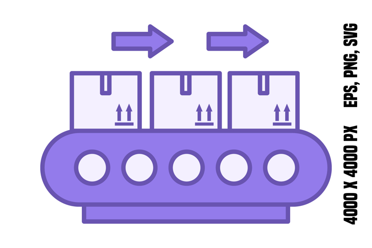 Colored Conveyor Icon