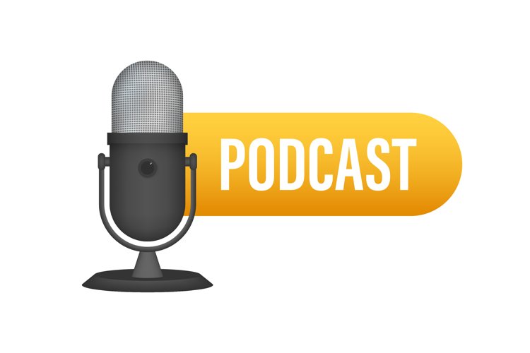 Podcast. Badge, icon, stamp, logo. example image 1