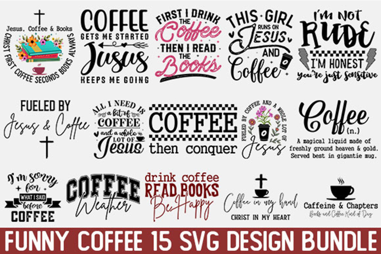 Funny Coffee Svg Bundle