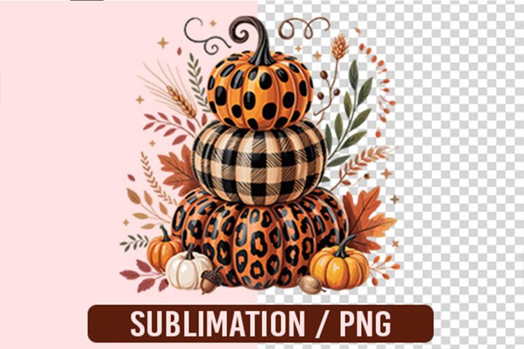 Leopard Print Polka Dot Checkered Autumn Png example image 1