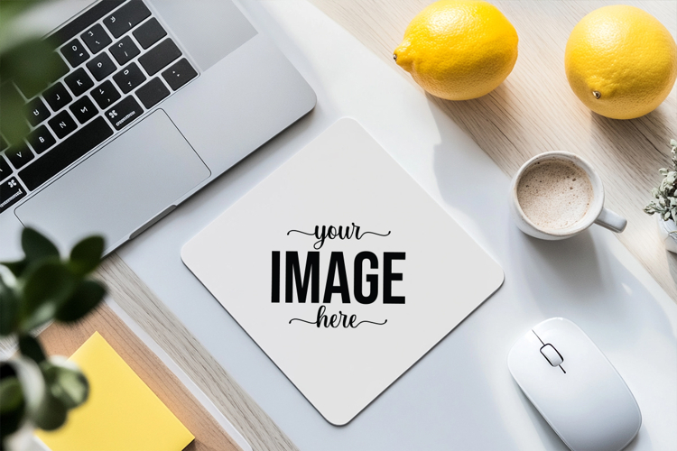 Office Desk Mouse Pad Mockup