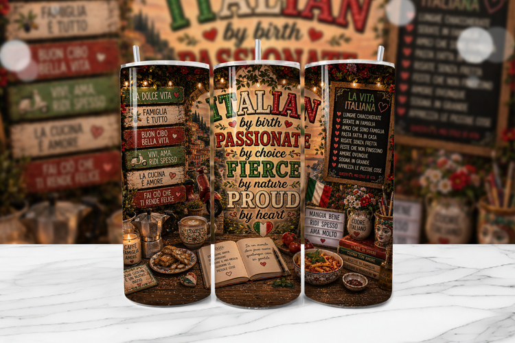 Italian Pride Passionate Tumbler Wrap