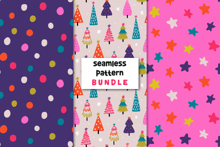 Christmas Tree Pattern Christmas Digital Paper Xmas.