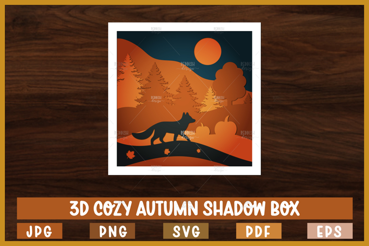 3d Shadow Box Svg Image 2
