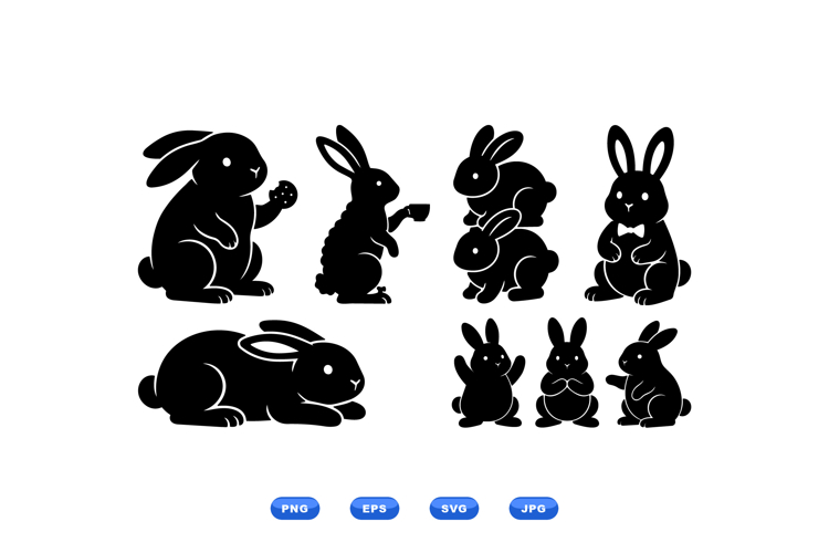 Bunny Silhouette Svg Image 3