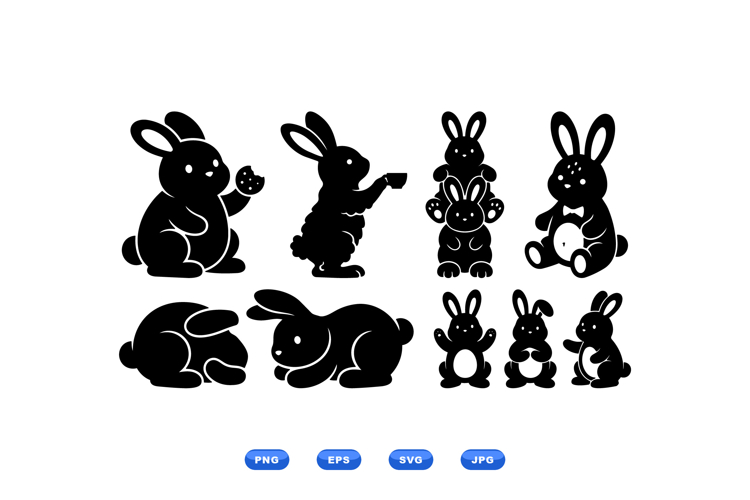 Rabbit Silhouette Image 18