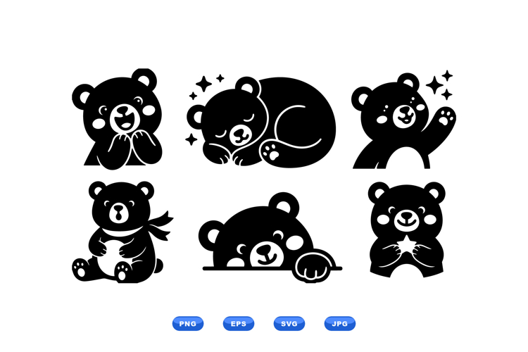 Cute Bear Svg Image 14
