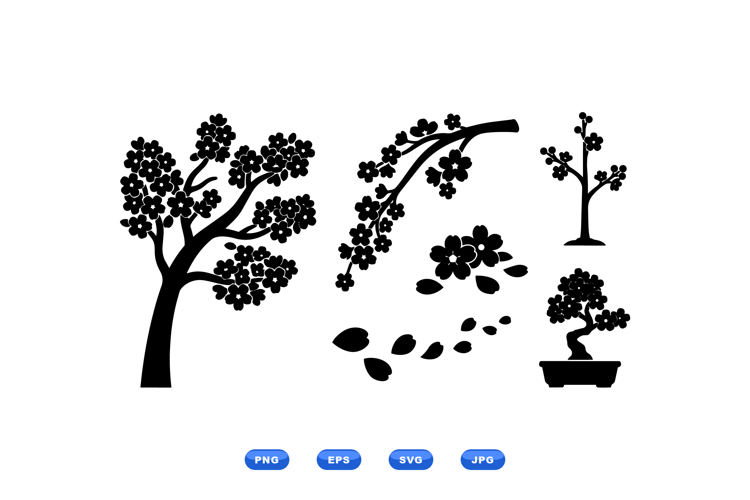 Cherry Blossom Tree Silhouette Image 15