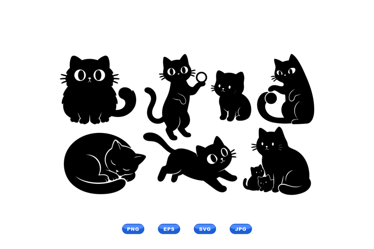 Black Cat Clipart Image 4