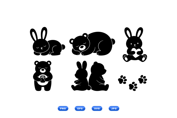 Bunny Silhouette Svg Image 2