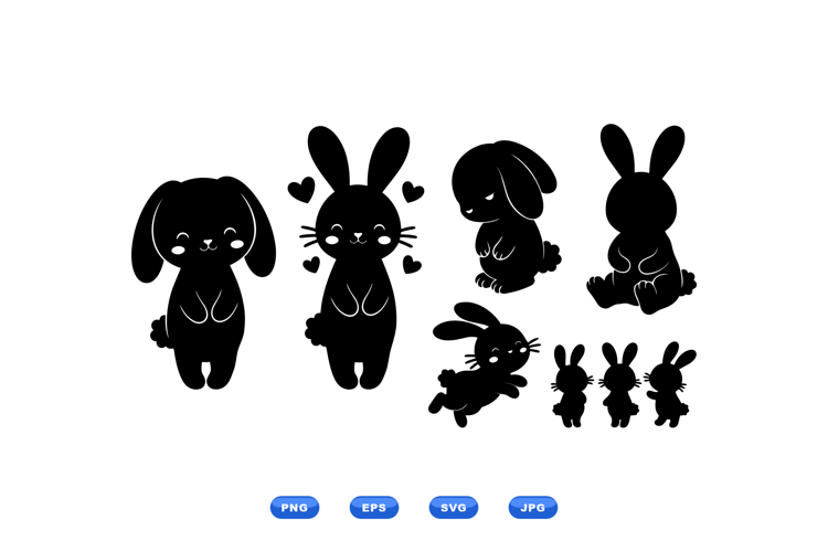 Rabbit Silhouette Image 19