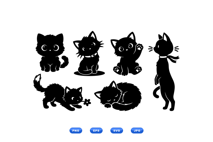 Cat Silhouettes Image 12