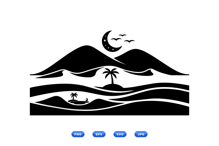 Island Silhouette Image 5