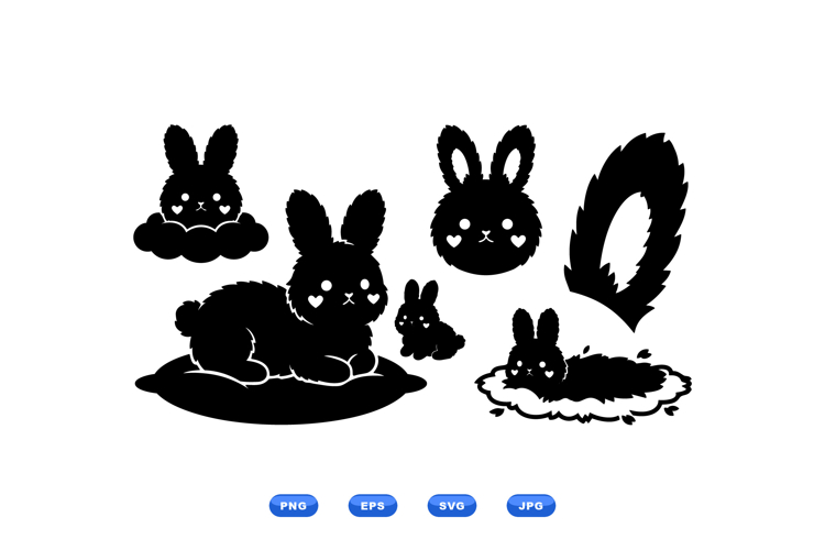 Bunny Silhouette Svg Image 4