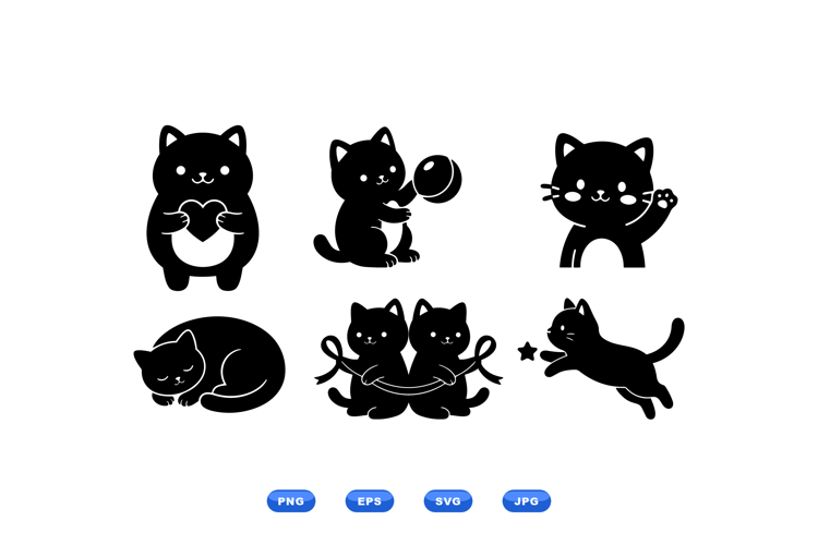 Kawaii Cat Svg Image 12