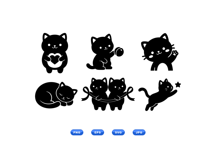 Kawaii Cat Svg Image 11