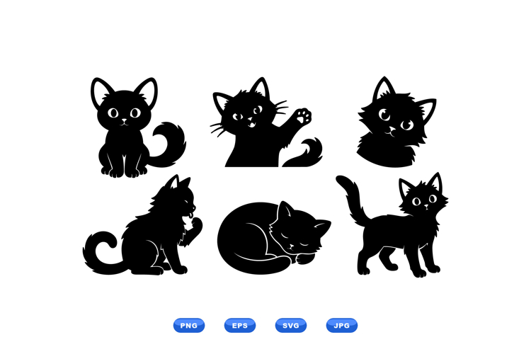 Cat Silhouettes Image 11