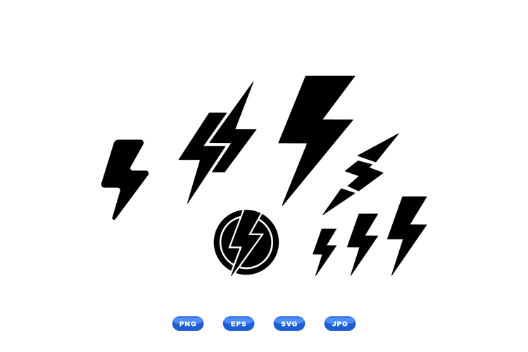 Hand Drawn Lightning Icon For Logos