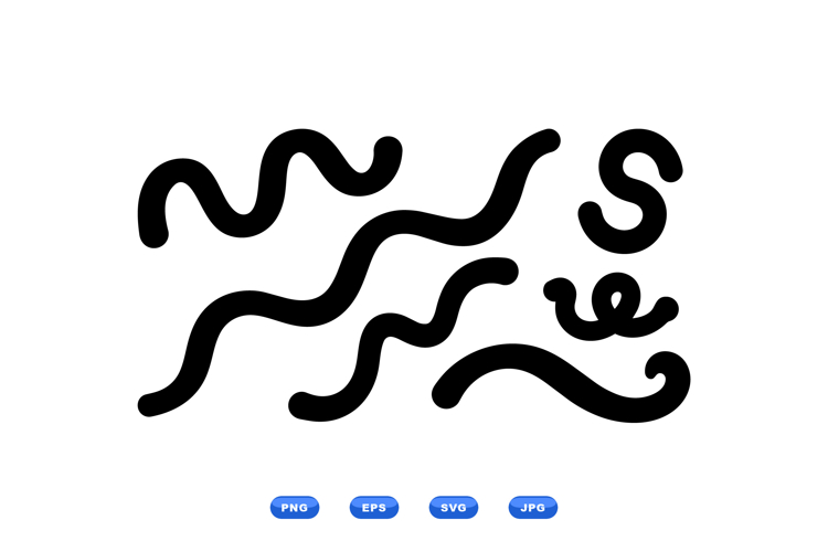 Wavy Line Vector Image 11