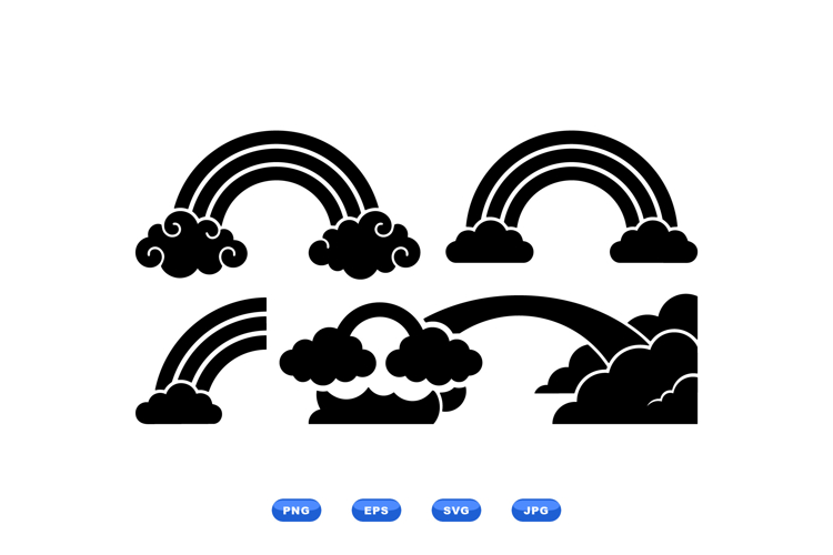Rainbow Cloud Svg Image 10