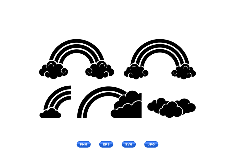 Rainbow Cloud Svg Image 9