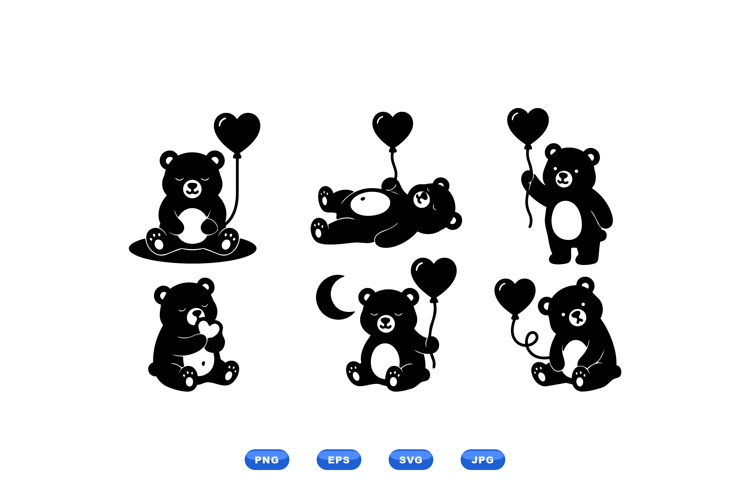 Teddy Bear SVGs Image 3