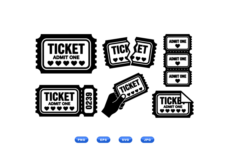 Raffle Ticket Clipart Image 3