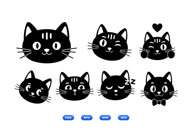 Cat Face Clipart