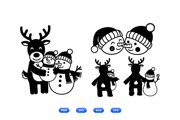 Reindeer Silhouette Image 8