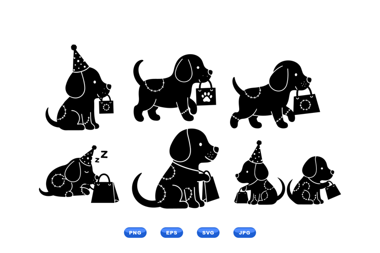 Dog Silhouettes Image 7