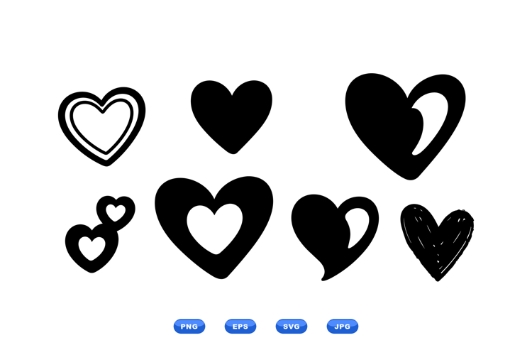 Hand Drawn Heart SVG For Crafts