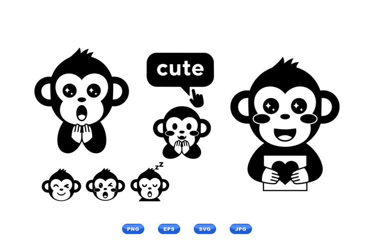 Cute Monkey Clipart