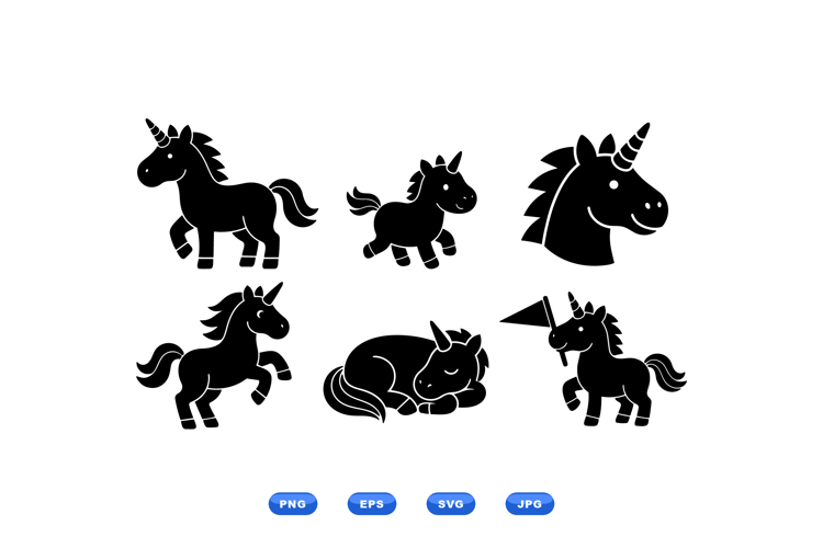 Unicorn Silhouette Image 8