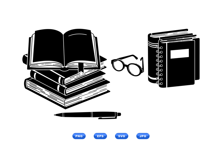 Open Book Clipart Image 6