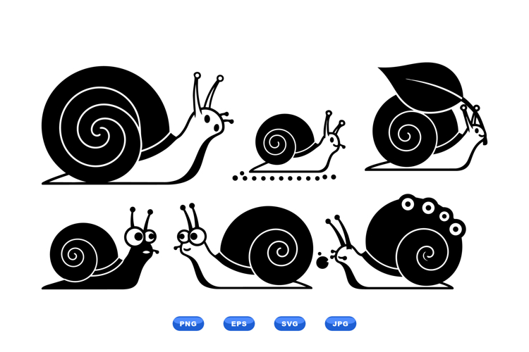 Hand Drawn Snail Vector For Crafts