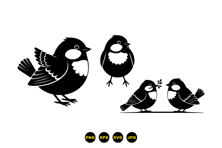 Hand Drawn Sparrow Vector For Invitations