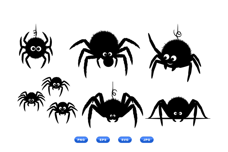 Hand Drawn Spider SVG For Halloween Crafts