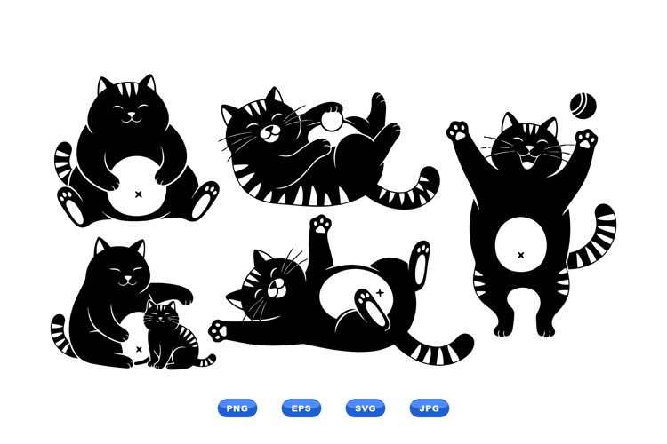 Black Cat Silhouettes