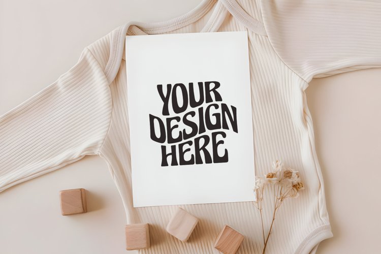 Baby Shower Card Mockup, Invitation Card, 5x7 Card Mockup,