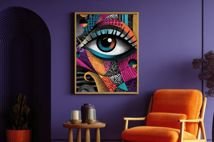 Abstract Eye Wall Art | Printable Poster in Multiple Sizes