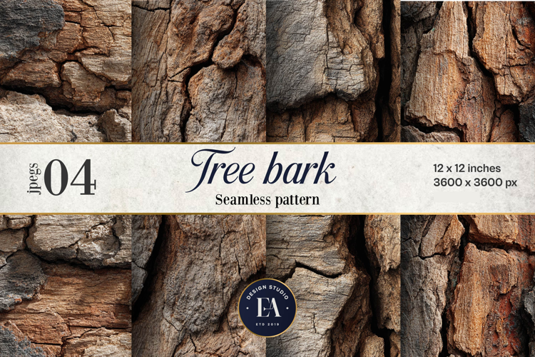 Tree Bark Digital Paper 4 JPEG