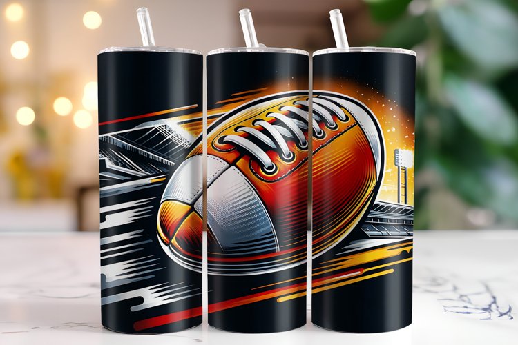 Football Tumbler Wrap | Sublimation | Tumblers