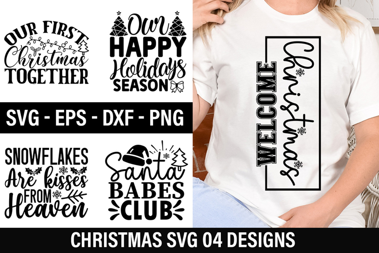 04 Christmas SVG Design - Snowflakes Are kisses From Heaven