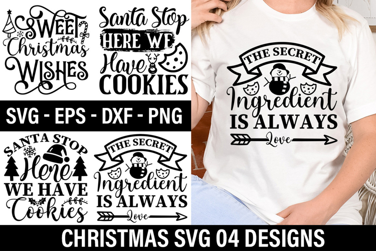 04 Christmas SVG Design - The Secret Ingredient is Always Lo