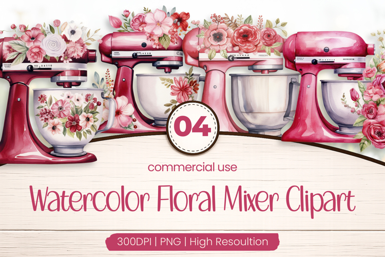 Floral Mixer Clipart PNG