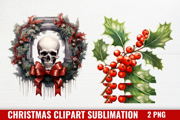 Christmas Watercolor Clipart Image 9