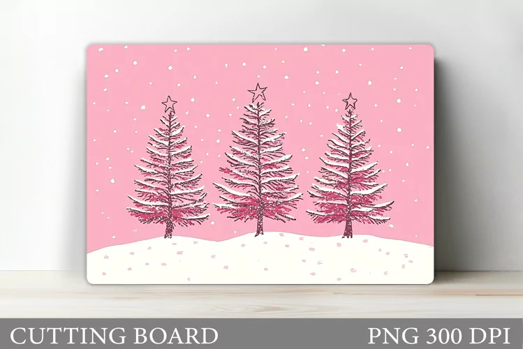 Christmas Tree Cutting Board. Christmas Tree Sublimation