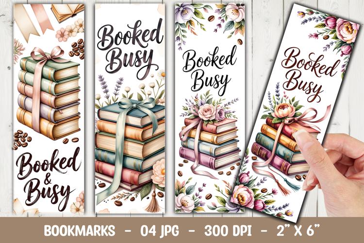 Booked Busy Bookmark Sublimation