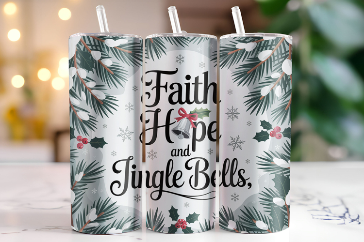 Faith Hope and Jingle Bells Svg | Christmas Svg | Svg File